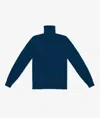 Larusmiani Turtleneck Sweater Pullman Sweater In Blue