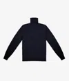 Larusmiani Turtleneck Sweater Pullman Sweater In Navy