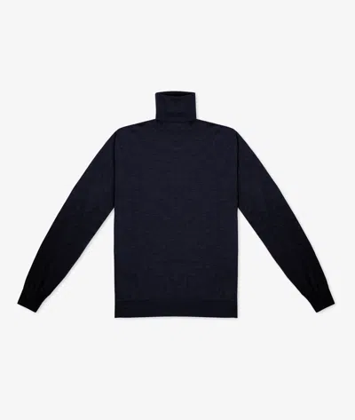 Larusmiani Turtleneck Sweater Pullman Sweater In Navy