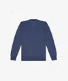 Larusmiani V-neck Sweater Pullman Sweater In Blue