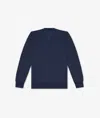 Larusmiani V-neck Sweater Bachelor Sweater In Navy