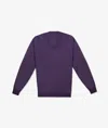 Larusmiani V-neck Sweater Pullman Sweater In Purple