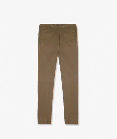 Larusmiani Velvet Trousers Howard Pants In Beige