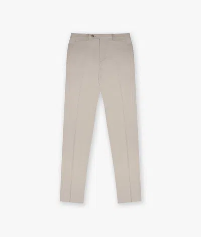Larusmiani Velvet Trousers Howard Pants In Beige