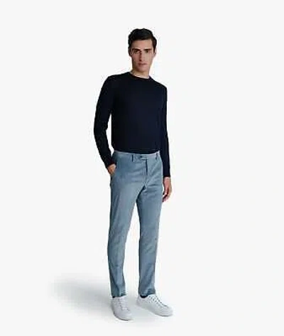 Pre-owned Larusmiani Velvet Trousers Howard Pants In Blue