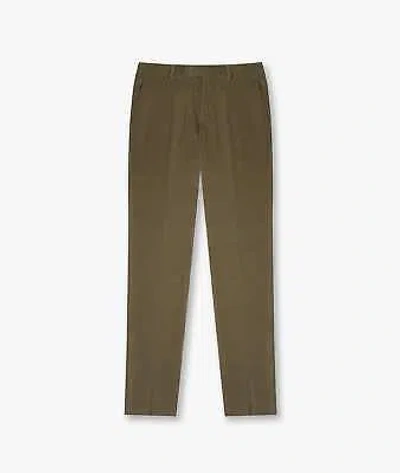 Pre-owned Larusmiani Velvet Trousers Howard Pants In Green