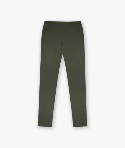 Larusmiani Velvet Trousers Howard Pants In Olive