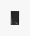 Larusmiani Vertical Card Holder St.moritz Wallet In Black