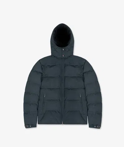 Larusmiani Wool Quilted Down Jacket Everest Down Jacket In Blue