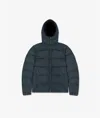 Larusmiani Wool Quilted Down Jacket Everest Down Jacket In Blue