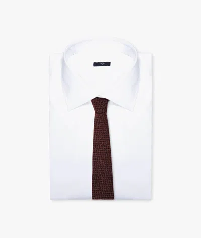 Larusmiani Wool Tie Porta Nuova Tie In Darkred