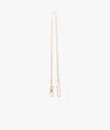 Larusmiani Yellow Gold Chain Key Holder Keyring In Neutral