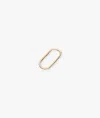 Larusmiani Yellow Gold Oval Ring Key Holder Keyring In Neutral