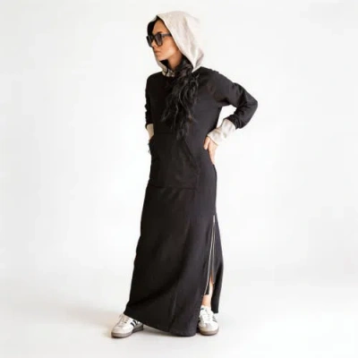 Las Loungewear The Driver Dress In Black