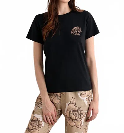 Las Surenas Cheetah T-shirt In Black