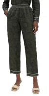 Las Surenas Italian Coast Pants Green In Green