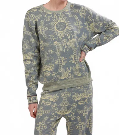 Las Surenas Italian Coast Sweater In Grey In Gray