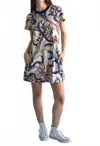 Las Surenas Jersey Short Dress In Multi In Multi