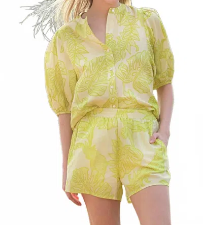 Las Surenas Life In Colors Short In Lime In Green