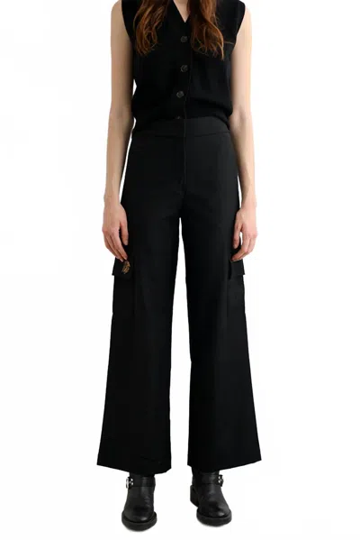 Las Surenas Lion Wool Pant In Black