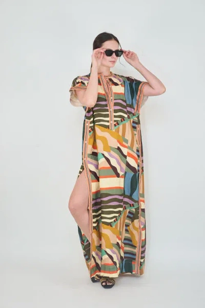 Las Surenas Long Tunic Stripes In Multi