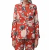 Las Surenas Romantic Blazer In Red In Red