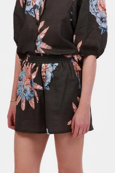Las Surenas Short Tiger Bloom In Brown
