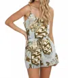 Las Surenas Thin Straps Tank Top In Ipanema In Multi