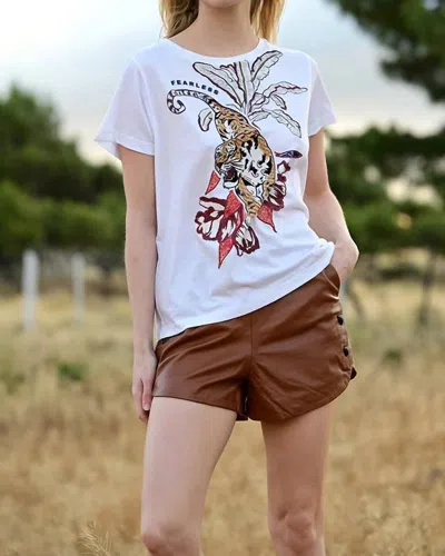 Las Surenas Tiger T-shirt In White