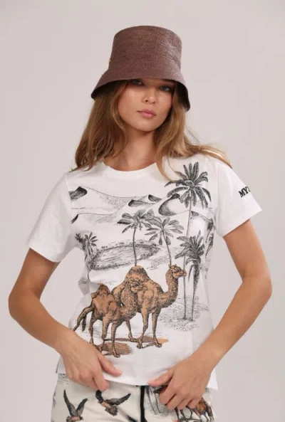 Las Surenas T-shirt Mystic In White
