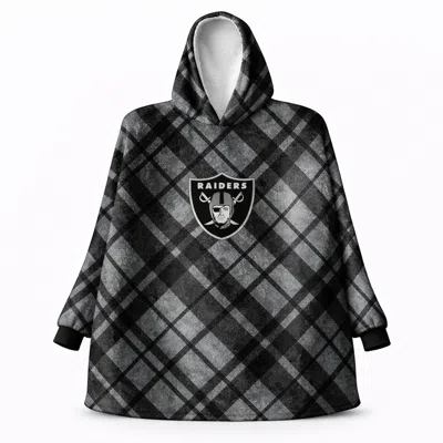 Las Vegas Raiders Nfl Team Cozy Sherpa Hoodie - One Size Fits Most
