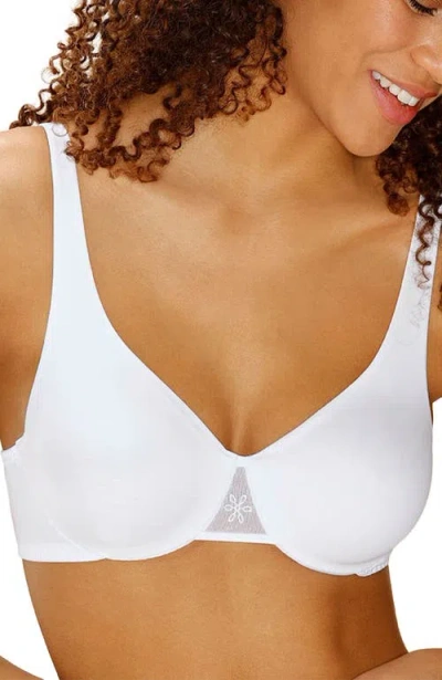 Lascana 2 Pk Flower T-shirt Bras In White