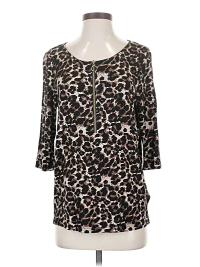 Pre-owned Lascana 3/4 Sleeve Blouse In Black