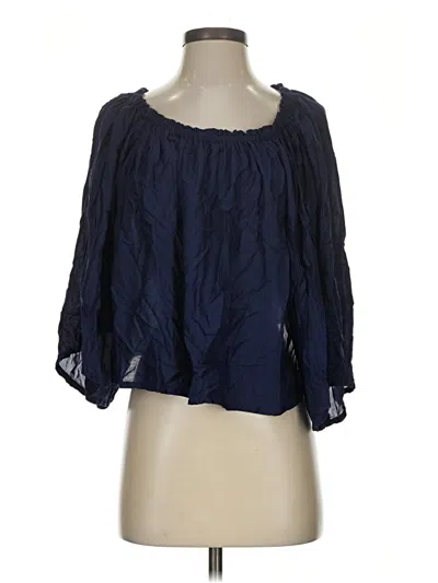 Pre-owned Lascana 3/4 Sleeve Blouse In Blue