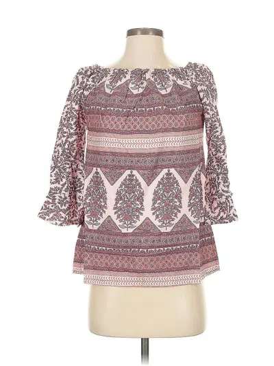 Pre-owned Lascana 3/4 Sleeve Blouse In Pink