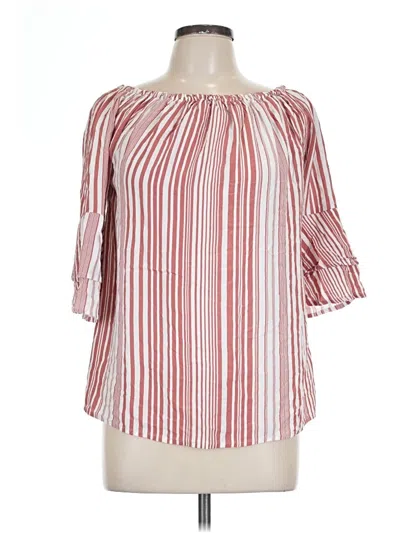 Pre-owned Lascana 3/4 Sleeve Blouse In Red