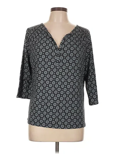 Pre-owned Lascana 3/4 Sleeve T-shirt In Gray