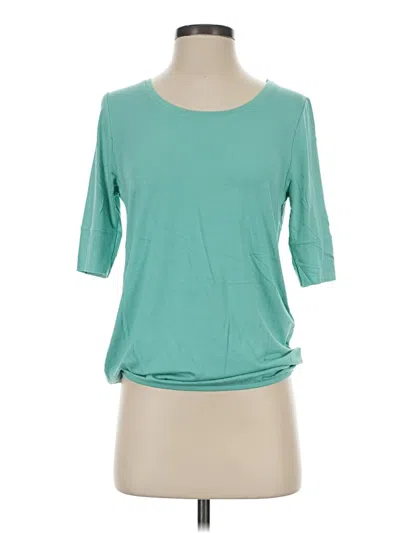 Pre-owned Lascana 3/4 Sleeve T-shirt In Teal