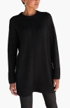 Lascana Basic Tunic Sweater In Black