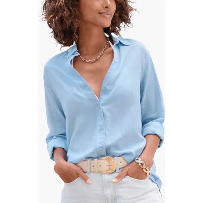 Lascana Button Down Blouse In Blue