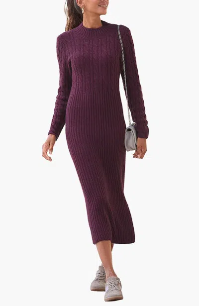 Lascana Cable Knit Sweater Dress In Multi