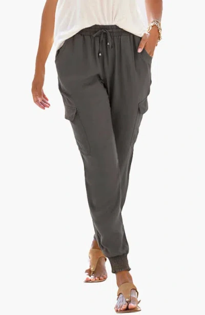 Lascana Cargo Jogger Pants In Gray