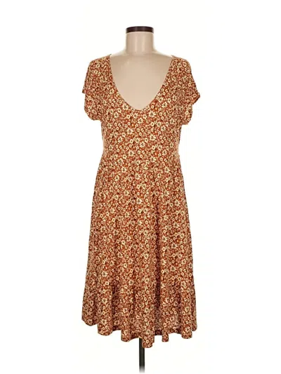 Pre-owned Lascana Casual Dress In Brown