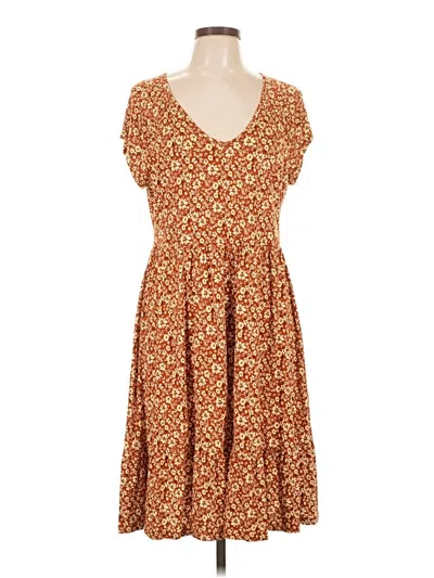 Pre-owned Lascana Casual Dress In Brown