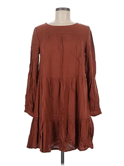 Pre-owned Lascana Casual Dress In Brown