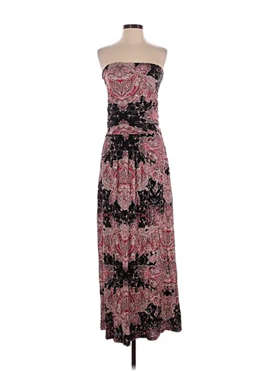 Pre-owned Lascana Casual Dress In Burgundy
