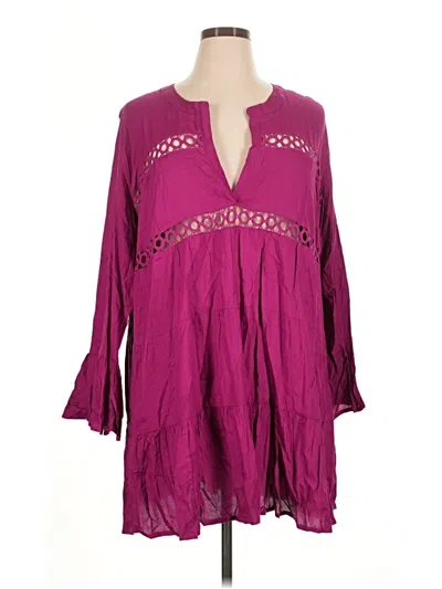 Pre-owned Lascana Casual Dress In Purple