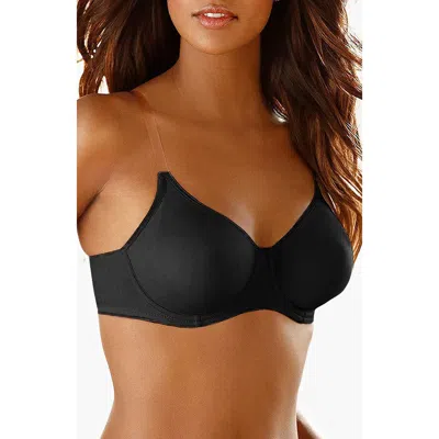 Lascana Clear Strap Underwire T-shirt Bra In Black