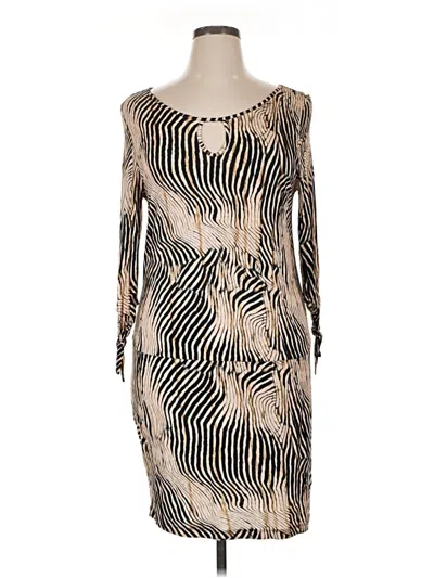 Pre-owned Lascana Cocktail Dress In Brown