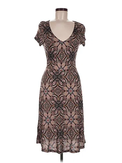 Pre-owned Lascana Cocktail Dress In Brown